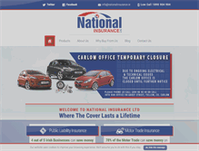 Tablet Screenshot of nationalinsurance.ie