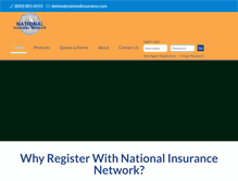 Tablet Screenshot of nationalinsurance.com